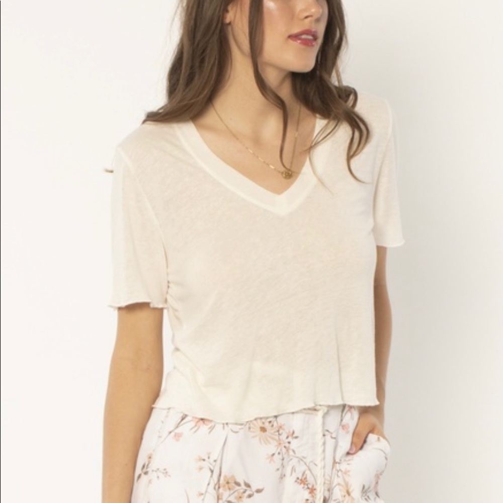 Amuse Society Elias Short Sleeve Top